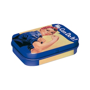 Vi kan göra det Retro metallburk med pepparmynta, 6 x 4 cm