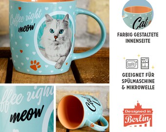Tazza Da Caffè Nostalgic-Art 330 Ml - Design Vintage Con Gatto - Regalo Per Amanti Dei Gatti - Ceramica Lavastoviglie - Fatto A Berlino