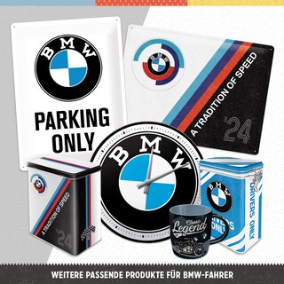 Nostalgic-Art Targa Metallo Vintage 30x40 Cm – Opel 'Parking Only' – Decorazione Retrò Per Garage E Casa