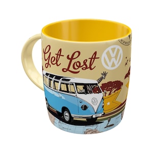 VW Bulli - Kubek ceramiczny retro Let's Get Lost, 330 ml