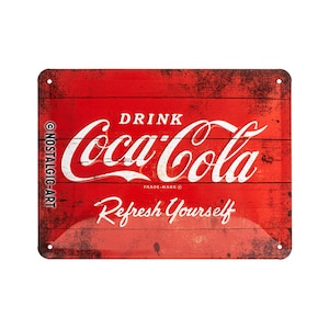 Nostalgic-Art Plaque vintage Coca-Cola – Collage – Idée de cadeau