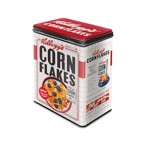 Kellogg's - Corn Flakes Bowl Retro-Vorratsdose aus Metall, 3 l