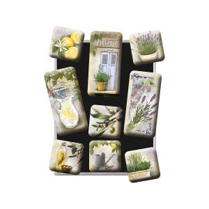 Mediterranean 9-teiliges Retro-Magnet-Set