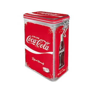 Nostalgic-Art storage tin approx. 4.5 x 7 in Coca-Cola - Refresh Yourself kitchen decor retro gift for retro decor fans, gift idea, OLP
