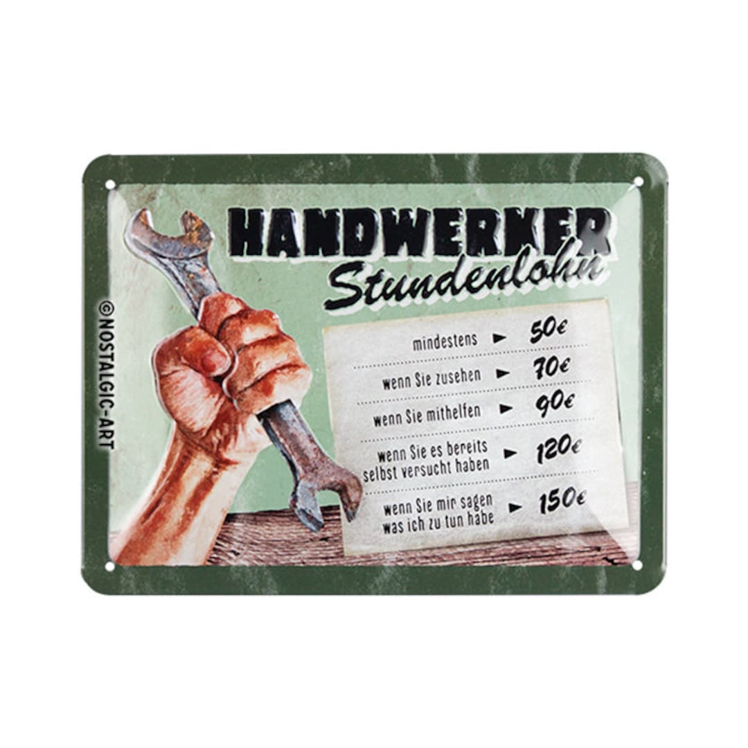 Targa Retrò In Metallo Per Appassionati Di Birra - Design Vintage 15x20 Cm - Regalo Originale