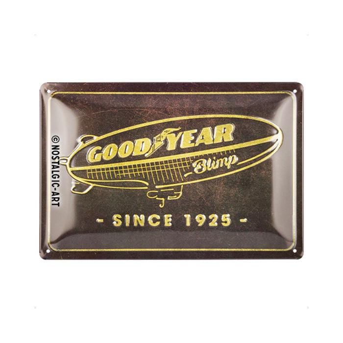 ヴィンテージ　GOODYEAR　アメリカ企業　バナー　看板　VINTAGE Nostalgic-art Retro Tin Sign, 20 X 30 Cm, Goodyear – Blimp Since