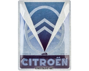 Nostalgic-Art Retro Blechschild Citroen 2CV – 15x20 Cm, Metall, Lizenziert, Made In Germany