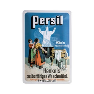 Nostalgic-Art Retro tin sign, 20 x 30 cm, "Persil - Laundry", gift idea for nostalgia fans, made of metal, vintage design with saying