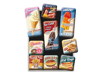 Cadeau Motard Fan Honda Logo Nostalgic-Art, Set D'aimants Rétro, Mini - Union Jack - Cadeau Pour Les Aimants Frigo