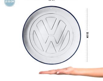 Nostalgic-art Retro Tin Sign, Ø 35 Cm, VW – Logo – Volkswagen Bus