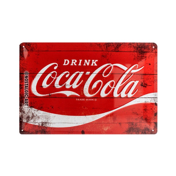 Nostalgic-Art レトロなブリキ看板、20 x 30 cm、「コカ・コーラ