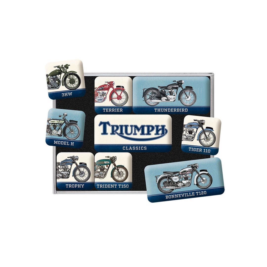 9-teiliges Retro Kühlschrank-Magnet-Set BMW Motorrad – Offiziell Lizenziert, Starke Haftung, Vintage Design