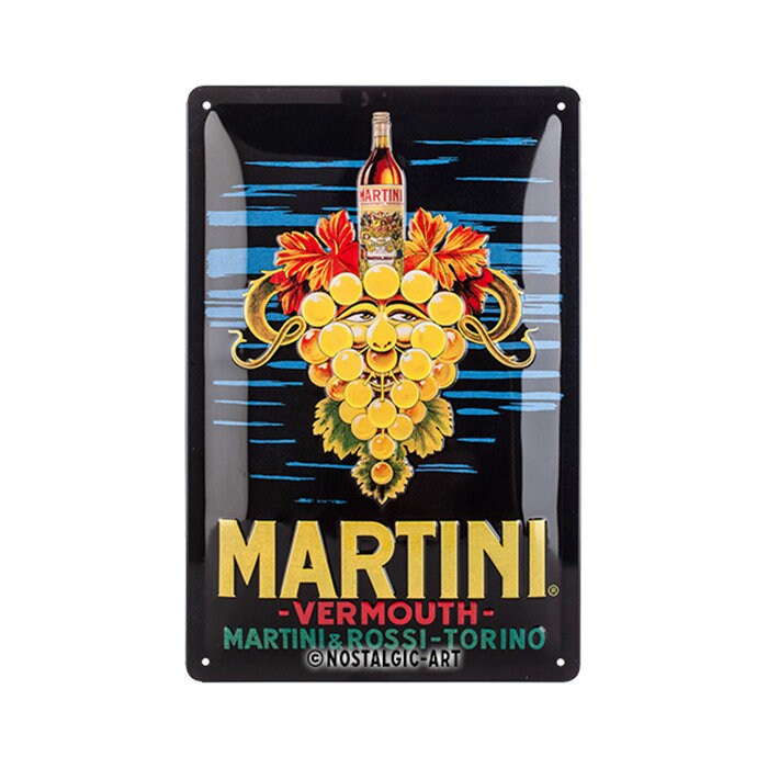 Nostalgic-Art Retro Blechschild Martini – 20x30 Cm, Vintage Design, Made In Germany – Perfekt Für Bar-Deko