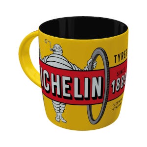 Michelin - Tyres Bibendum Gele retro keramische mok, 330 ml
