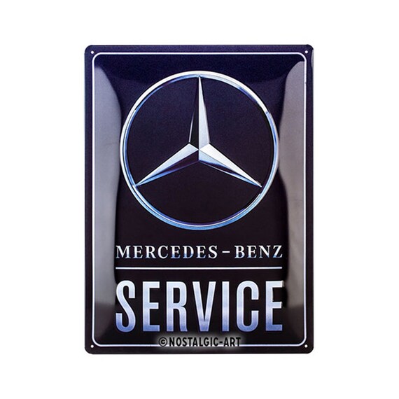 Nostalgic-Art Retro Blechschild, 30 x 40 cm, Mercedes-Benz – 190 E 2.5-16 – Geschenk-Idee für Mercedes-Benz Fans, Original Lizenzprodukt (OLP), aus Metall, Vintage Design, Blechschilder Sprüche