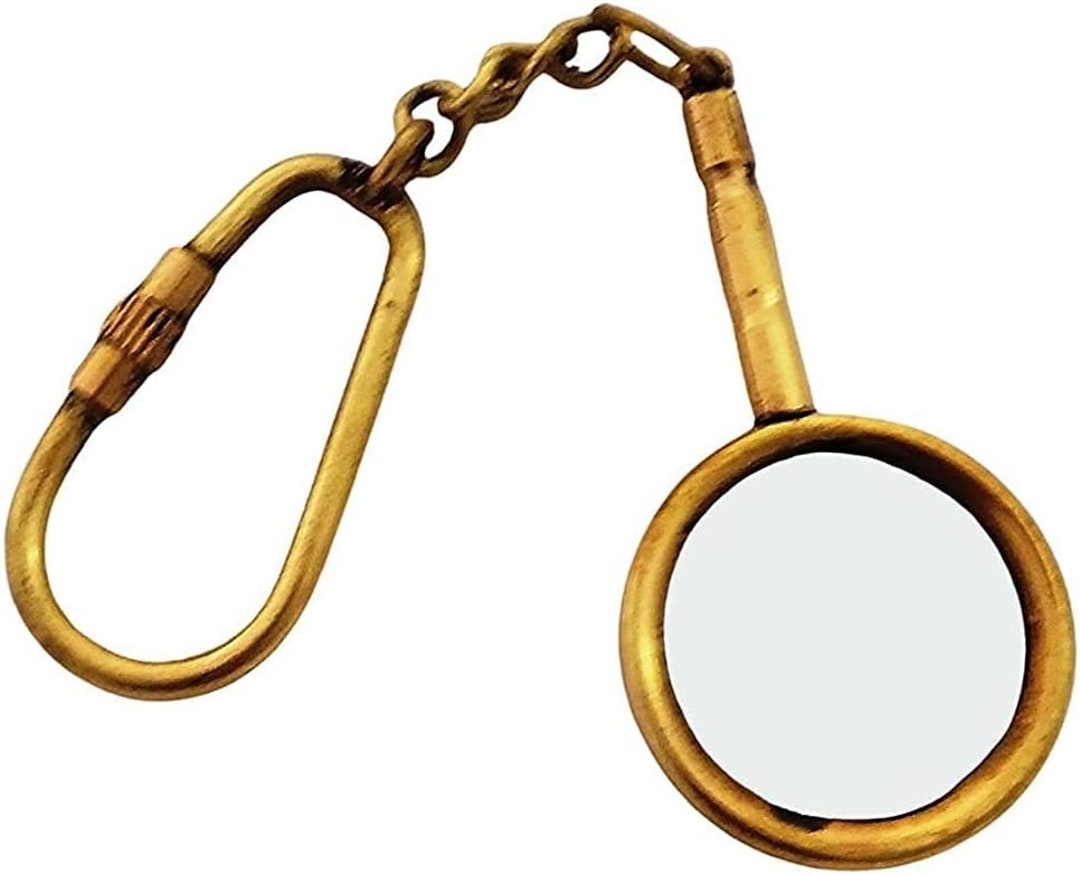 Brass Nautical Magnifying Glass Pendant Mini Magnifier Vintage Etsy