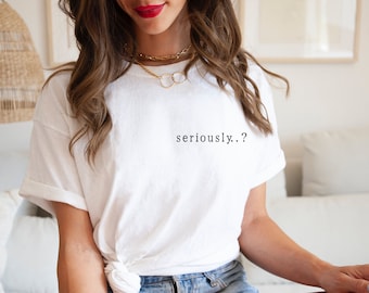 Grappig T-shirt, TrendyT-shirts, Quote shirts voor haar minimalistische Tee, grappig shirt, T-shirt voor haar, T-shirt voor hem, cadeau voor haar, cadeau voor hem