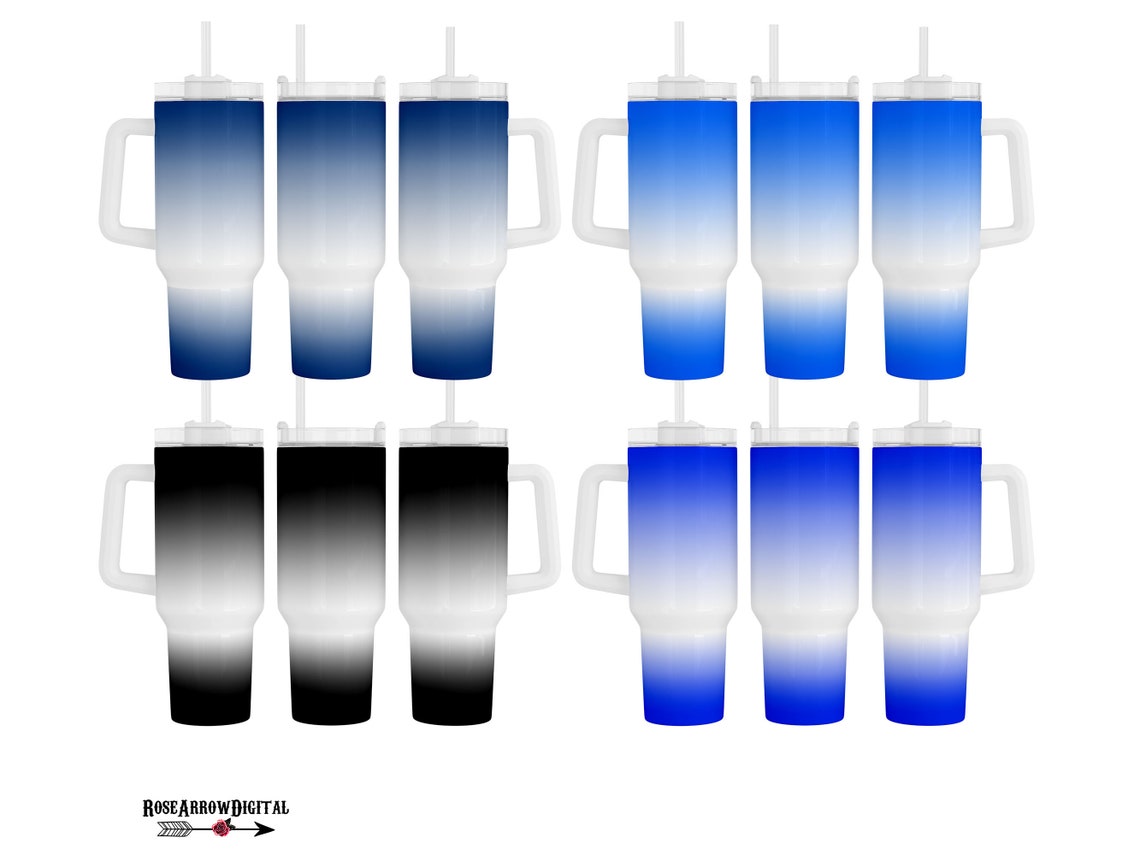 Ombre Stanley Cup Wrap Bundle| Gradient Quencher Tumbler Sublimation ...
