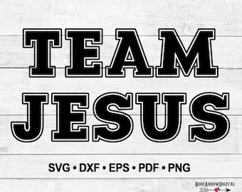 Team Jesus Svg, Christian Cutting File For Cricut