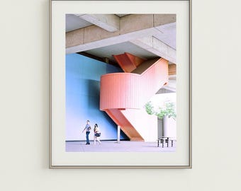 Brutalist Architecture Photography – Minimalist Film Photo – Fine Art Print on Hahnemühle Photo Rag