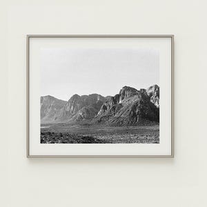 Desert Black and White Print – Red Rock Landscape Photo (8x10 Studio Print)