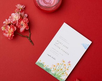 Canva Wedding Invitation Template Bundle | Editable Digital Invite | 5 Double-Sided + 5 Front-Only Designs | Canva Pro Required