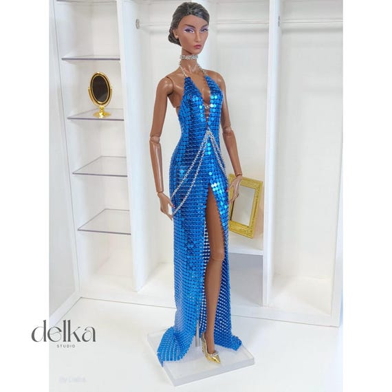 blue metallic mesh dress blue metallic mesh dress Lily Mesh Maxi Dress
