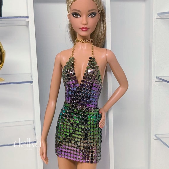 strapless open back dress BARBIE WORLD LATEX MINI DRESS – AKIRA main image 0