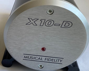 Musical Fidelity , HiFi, X10-D , "the missing link," a "pure Class A CD-player accessory." tubing everything before it goes to power amp.