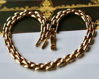 18k Yellow Gold-plated link bracelet As new