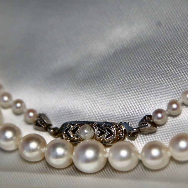 Collier De Perles Art Déco Années 1930 - Bijou Ancien Et Superbe, Occasion