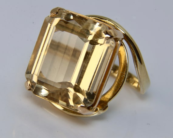 希少アンティーク◇特大シトリンリング 希少アンティーク◇特大シトリンリング Antique Gallery Soleil