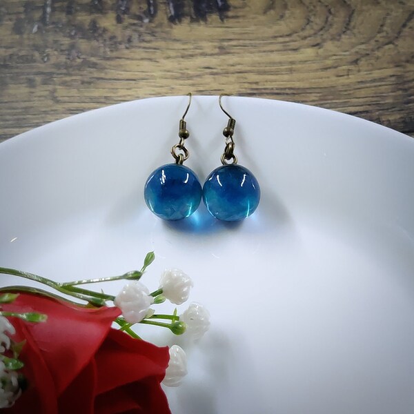 Resin Ball Pendant Etsy