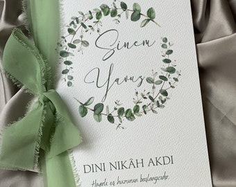 Dini Nikah Belgesi/Islamic Marriage Certificate DIN A5
