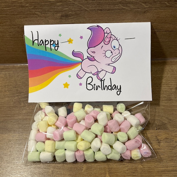 Einhornkacke, Geschenk, Marshmallow, Geburtstagsgeschenk