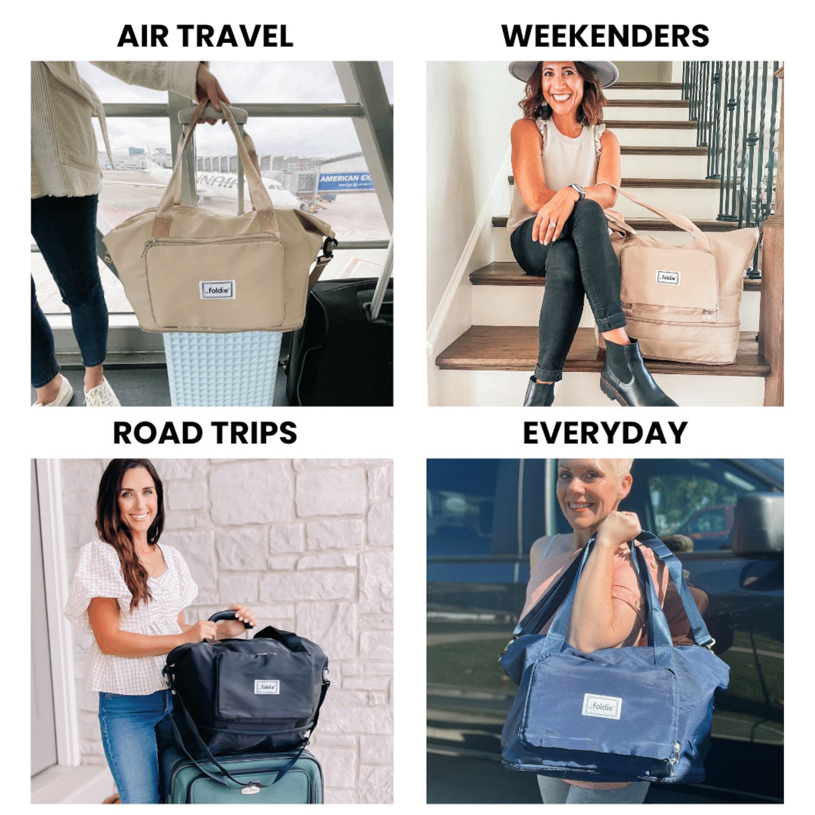 The ORIGINAL Foldie Large Capacity Folding Travel Bag Etsy Australia