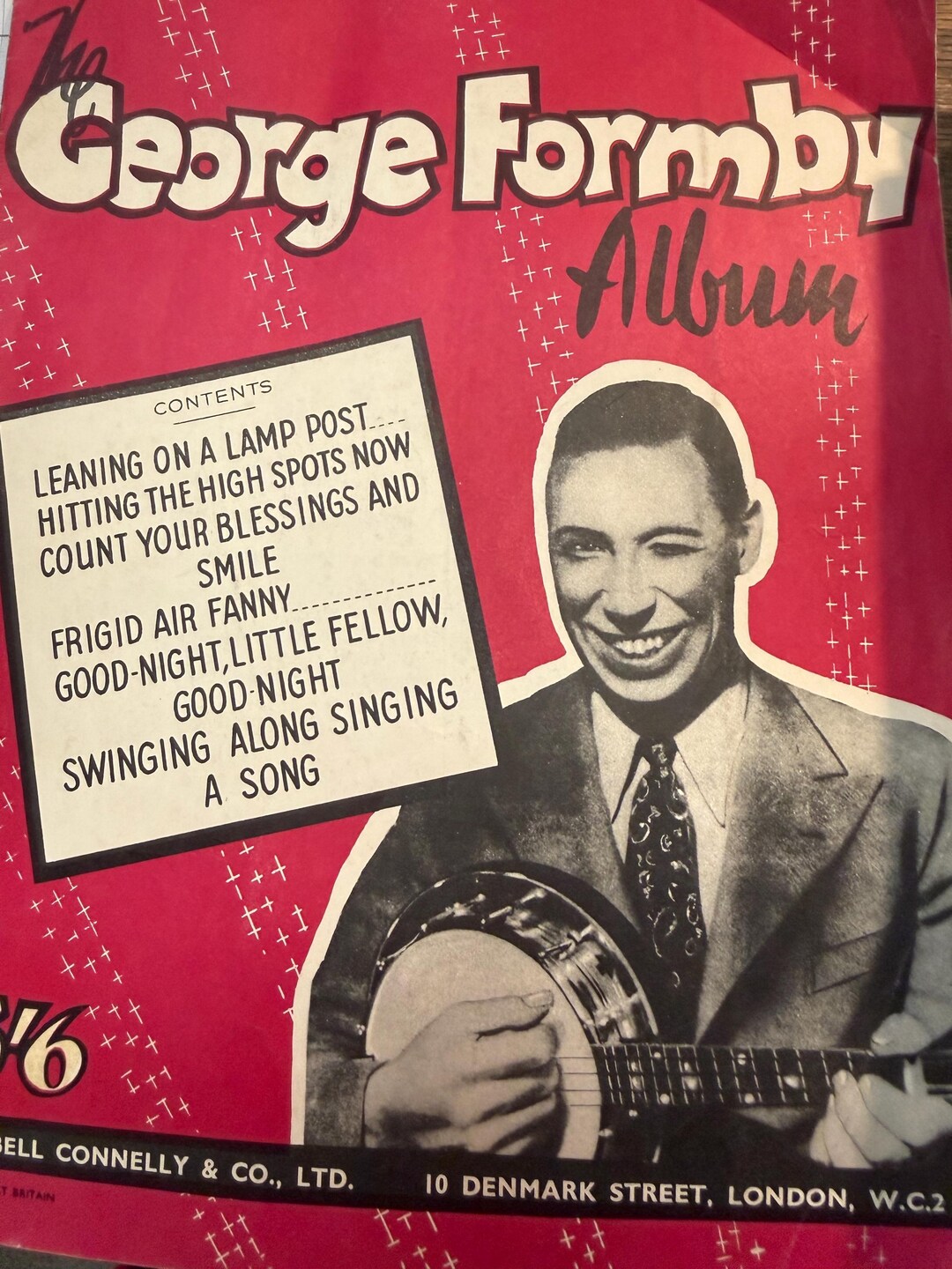 The George Formby Album, 1950's Sheet Music Book, Late 1940's/50's - Etsy