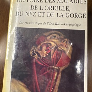 Geschichte des Maladies de Loreille, du Nez et de la Gorge.Les grandes étapes de l'oto-rhino-laryngologie Reliéhischicht der Krankheiten Ohr und Hals