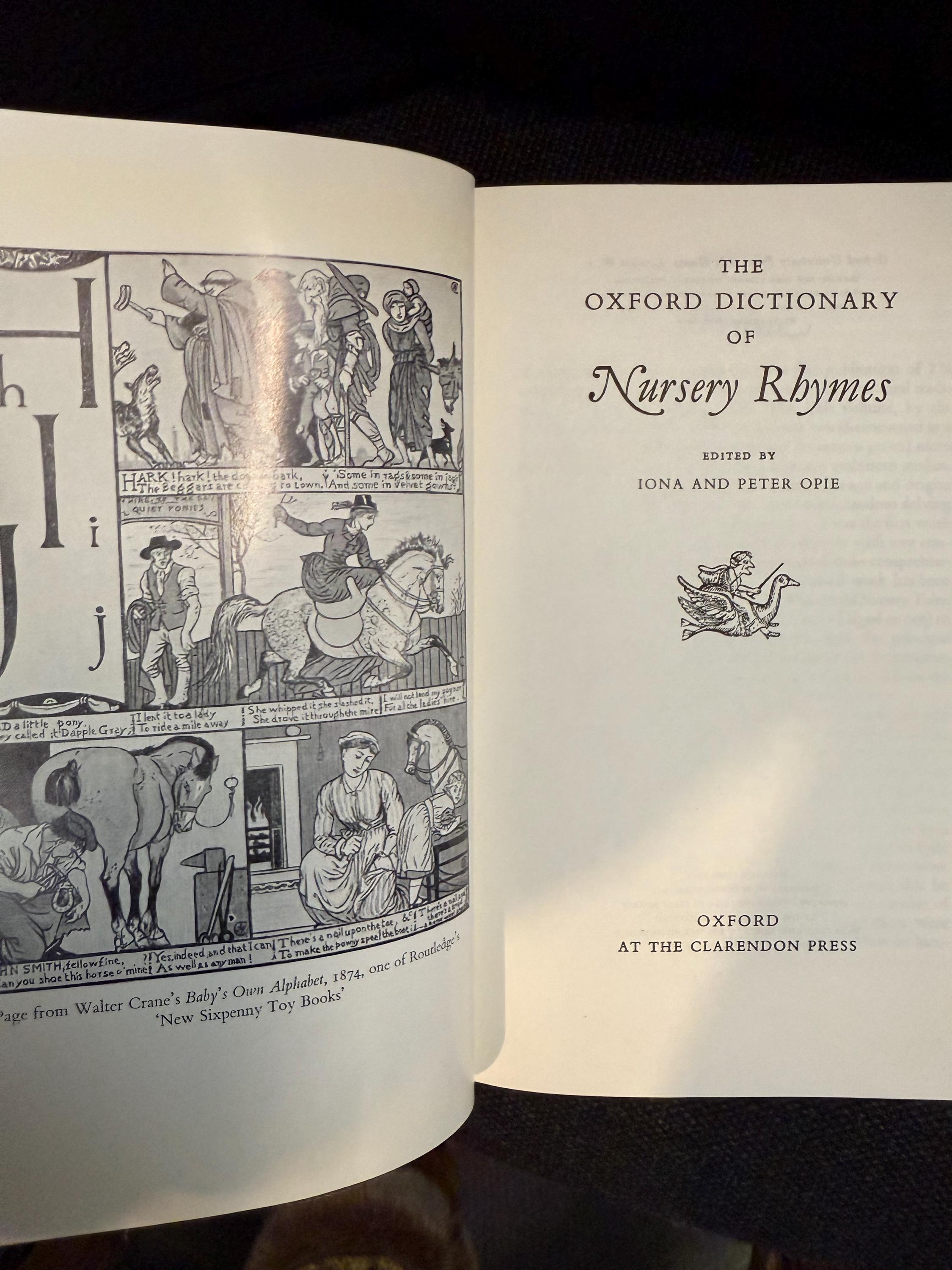 The Oxford Dictionary of Nursery Rhymes,edited by Iona and Peter