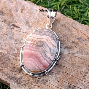 Crazy lace agate Pendant, 925 Sterling Silver, Handmade Pendant, Beautiful Pendant, Women Pendant, Party Wear Pendant, Attractive Pendant.