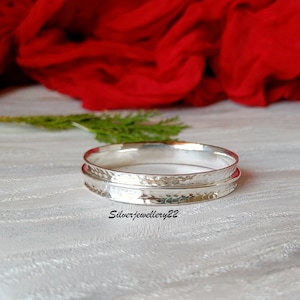Spinner Silver Bangle, 925 Sterling Silver Bangle, Amazing Bangle, Handmade Bangle, Women Gift Bangle, Stylish Bangle, Birthday Gift, Bangle