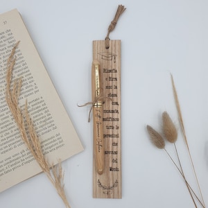 Regalo Laurea Segnalibro in Legno personalizzato, Penna Personalizzata, Università, penne a sfera con nome personalizzato, regalo per amici