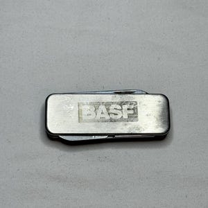 Vintage CASSELMAN Stainless Steel Money Clip w/ Multi-Tool Pocket Knife File Scissors- BASF