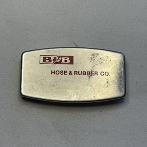 Vintage ZIPPO Stainless Steel Money Clip Pocket Knife File- B & B Hose Rubber Company
