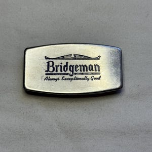 Vintage ZIPPO Stainless Steel Money Clip w/ Pocket Knife & File- BRIDGEMAN “Always Exceptionally Good”