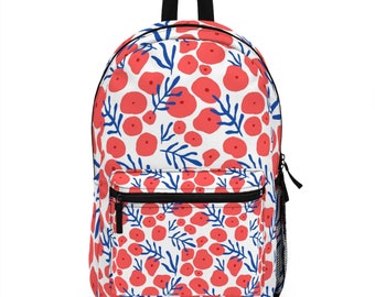 Cute Floral Backpack, Gift For Her, Backpack For Women's, Waterproof Backpack, Travel Backpack, Back To School Bag, Gift for Granddaughter