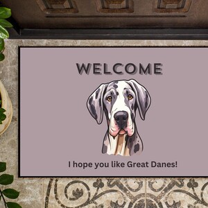 Great Dane Doormat, Perfect Gift For Great Dane Lover, Great Dane Gifts