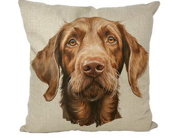 Wirehaired Vizsla Dekokissen mit Einsatz, perfektes Geschenk für Vizsla-Hundeliebhaber, Hund Person Geschenk, Vizsla Mama Papa Vizla Hund Präsentiert Hundemenschen