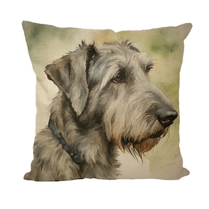 Irish Wolfhound Throw Pillow with Insert, Perfect gift for Irish Wolfhound Lover, Irish Wolhfound Mom, Wolfhound Dad, Dog People, Dog Person