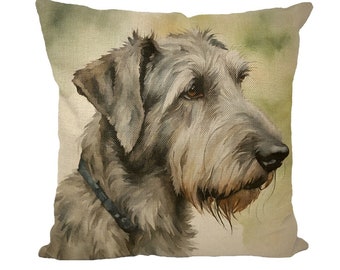 Irish Wolfhound Throw Pillow with Insert, Perfect gift for Irish Wolfhound Lover, Irish Wolhfound Mom, Wolfhound Dad, Dog People, Dog Person